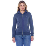 Harcour - Women's Sworm steel blue long-sleeve zip sweatshirt | - Ohlala