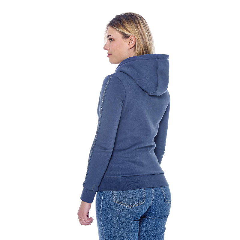 Harcour - Sweat à zip manches longues femme Sworm steel blue | - Ohlala