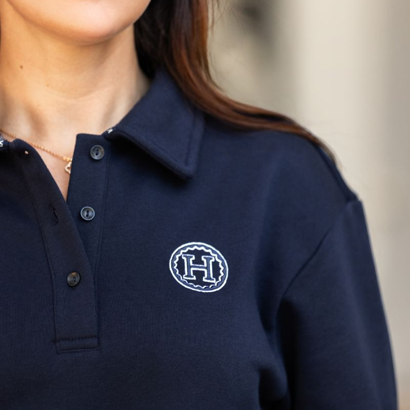 Harcour - Sweat manches longues femme Alisson marine
