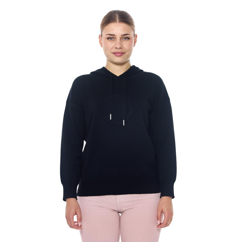 Harcour - Sweat manches longues femme Santa noir
