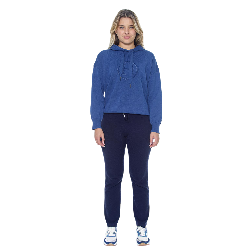 Harcour - Sweat manches longues femme Santa steel blue