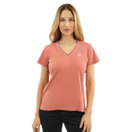 Harcour - Damen Kurzarm-T-Shirt Berenice rose aurore | - Ohlala