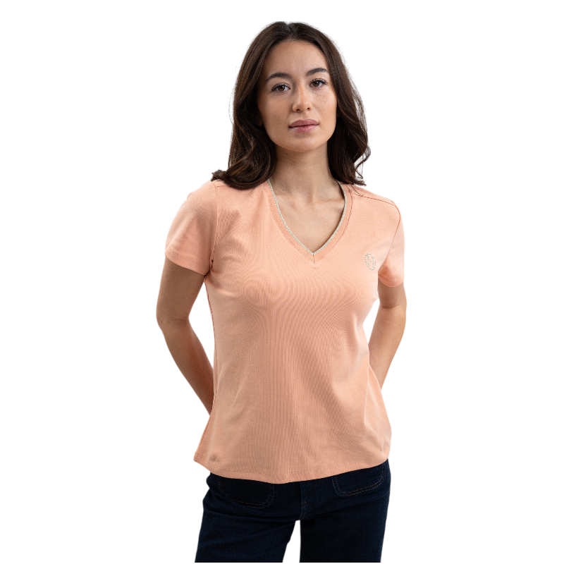 Harcour - Women's short-sleeve T-shirt Taraza apricot 