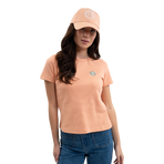 Harcour - Tchaka women's short-sleeve t-shirt apricot | - Ohlala