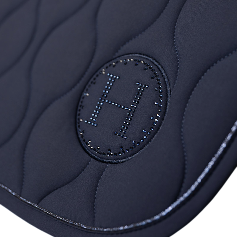Ivana Navy Saddle Pad - Harcour