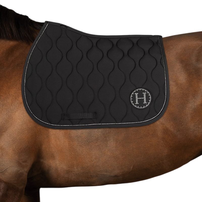 Ivana Black Saddle Pad - Harcour