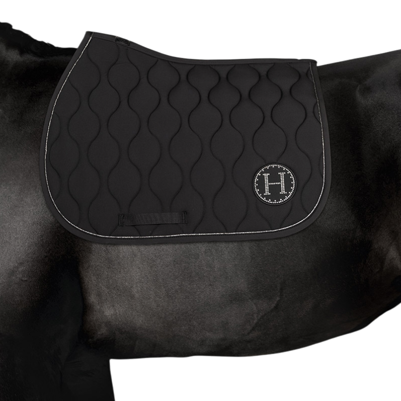 Ivana Black Saddle Pad - Harcour