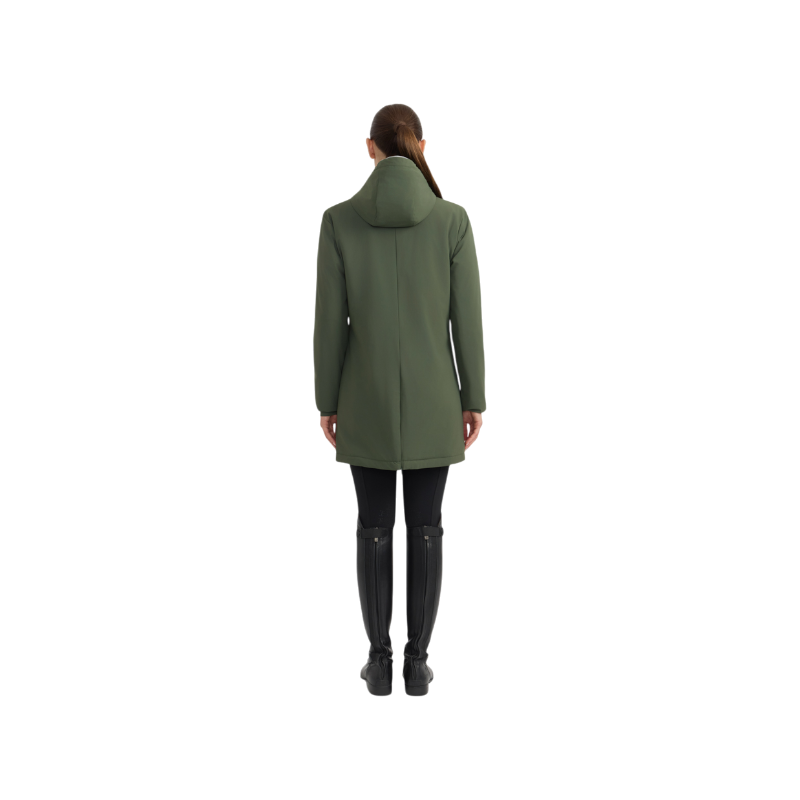 Harcour - Giacca lunga donna Abby verde trifoglio