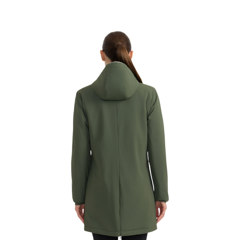 Harcour - Giacca lunga donna Abby verde trifoglio