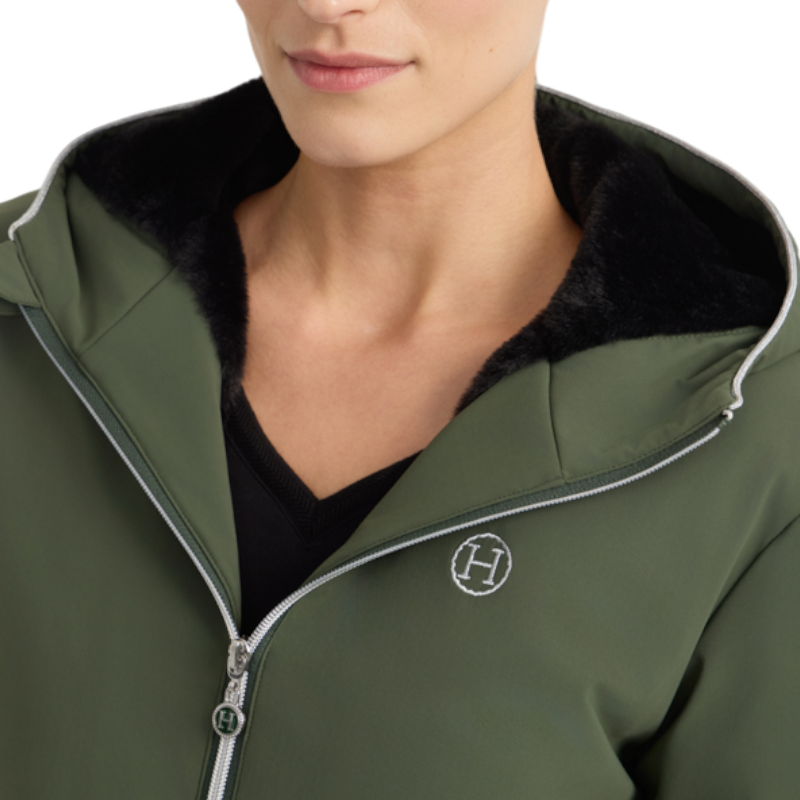Harcour - Giacca lunga donna Abby verde trifoglio