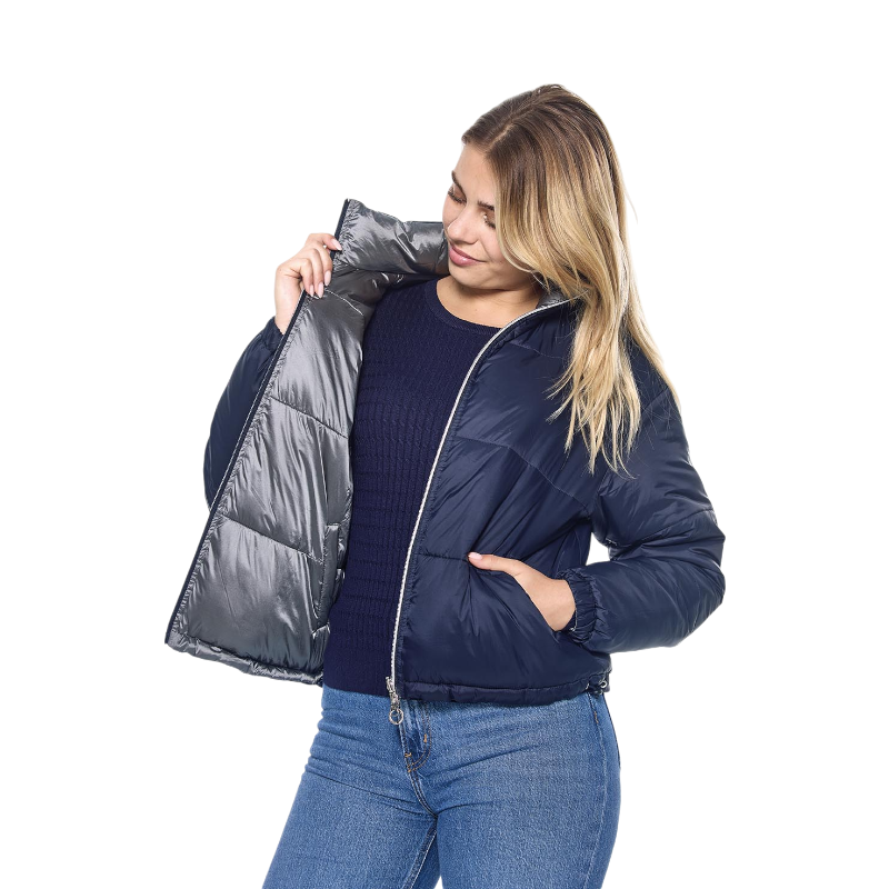 Harcour - Veste matelassée manches longues femme Janari marine