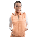 Harcour - Women's Berla apricot sleeveless jacket | - Ohlala