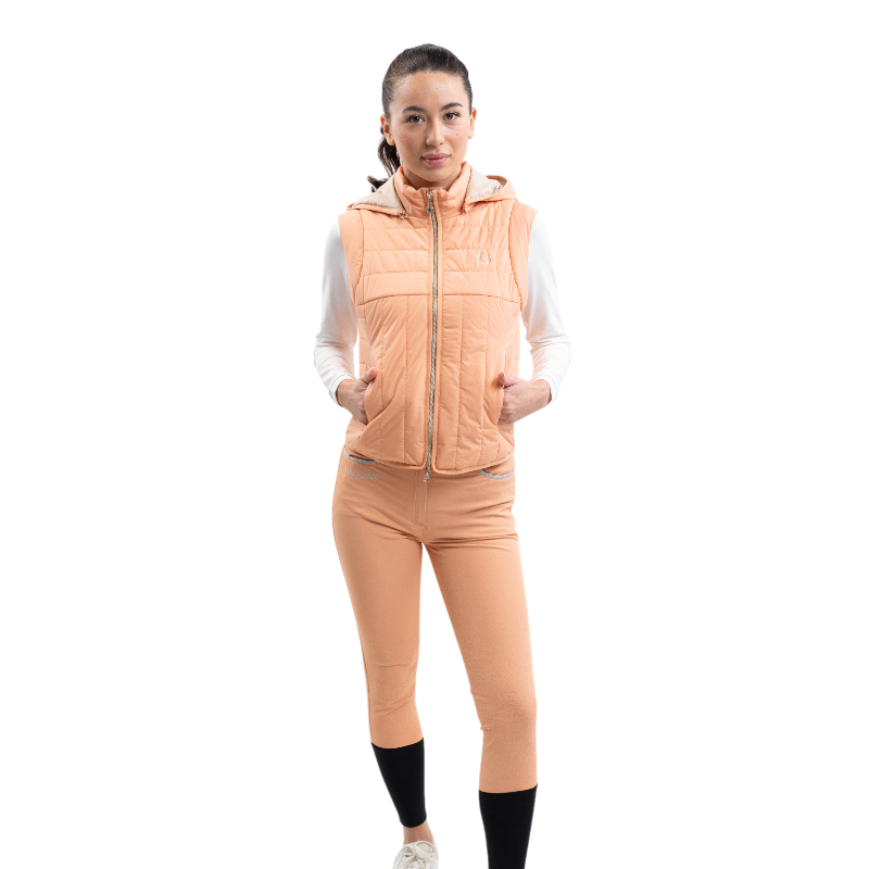 Harcour - Women's sleeveless jacket Berla apricot 