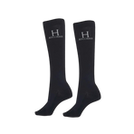 Harcour - Chaussettes d'équitation Badminton Noir (x2) | - Ohlala