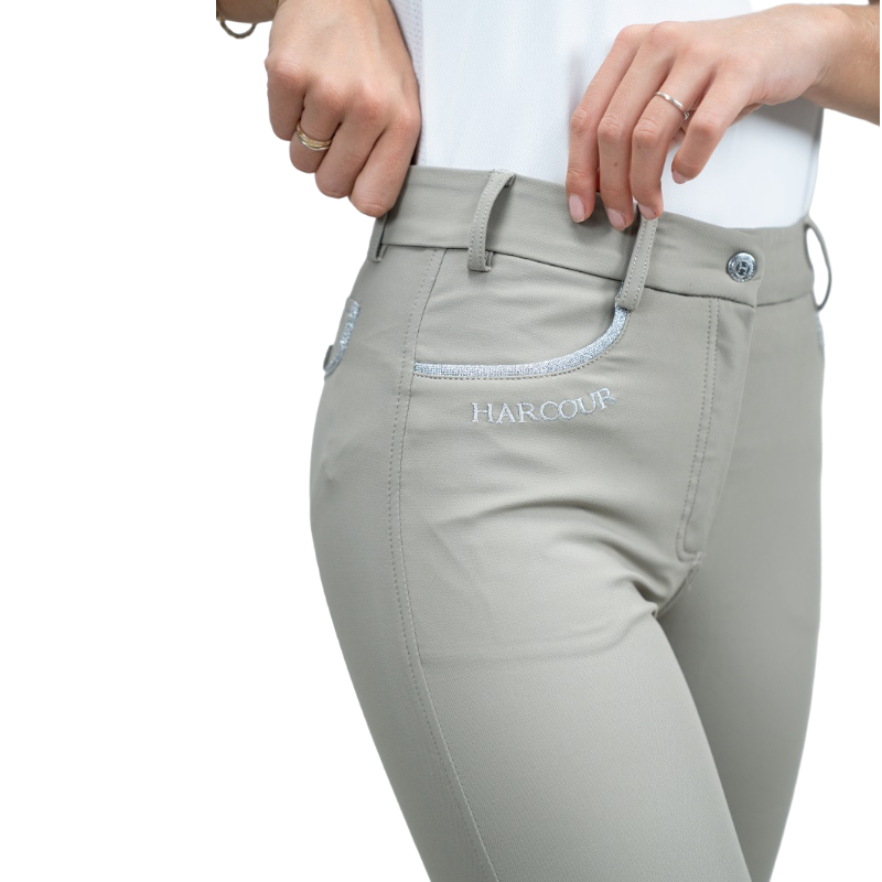 Harcour - Fixing female riding pants System Grip Jaltika Beige