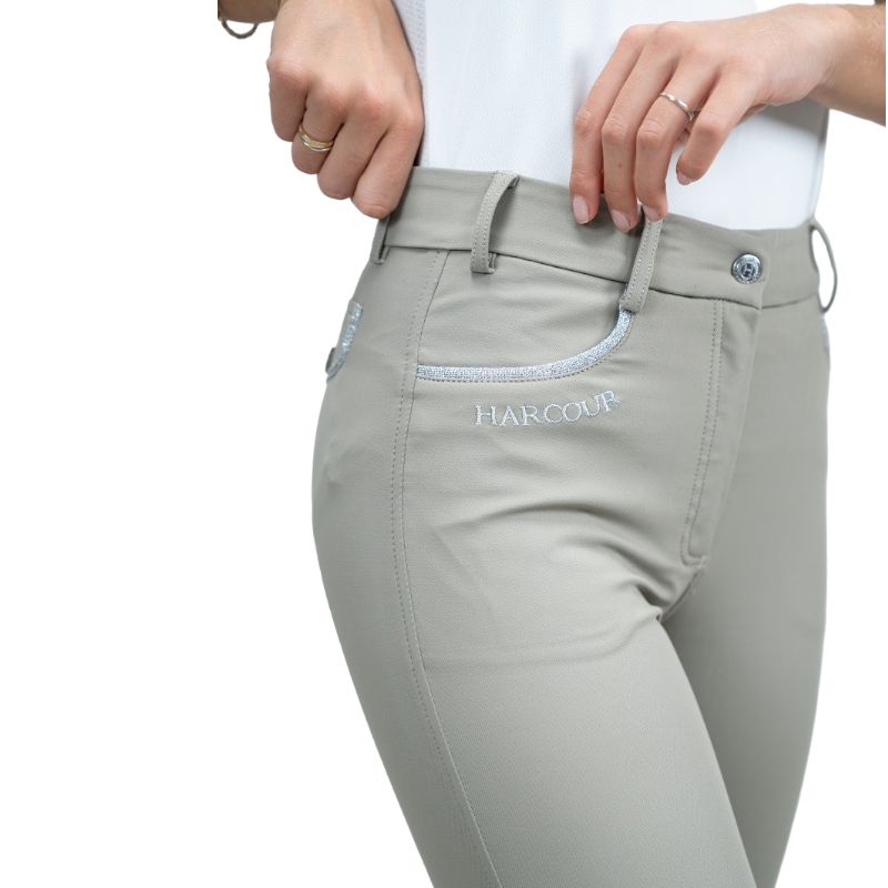 Harcour - Women's fix system grip Jaltika riding pants dark beige