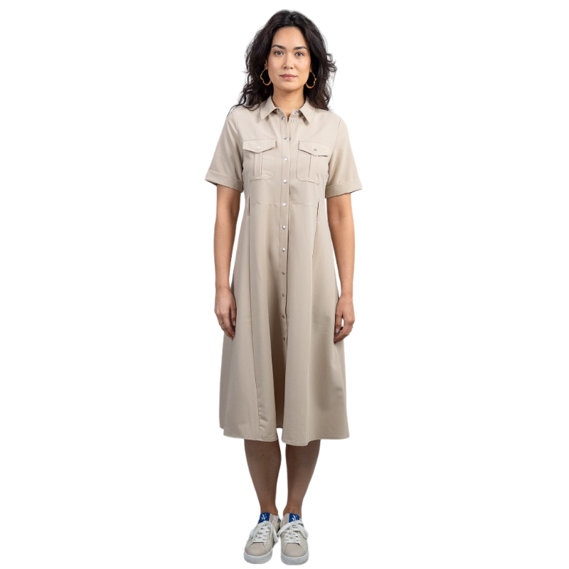 Harcour - Robe femme Disca latte | - Ohlala