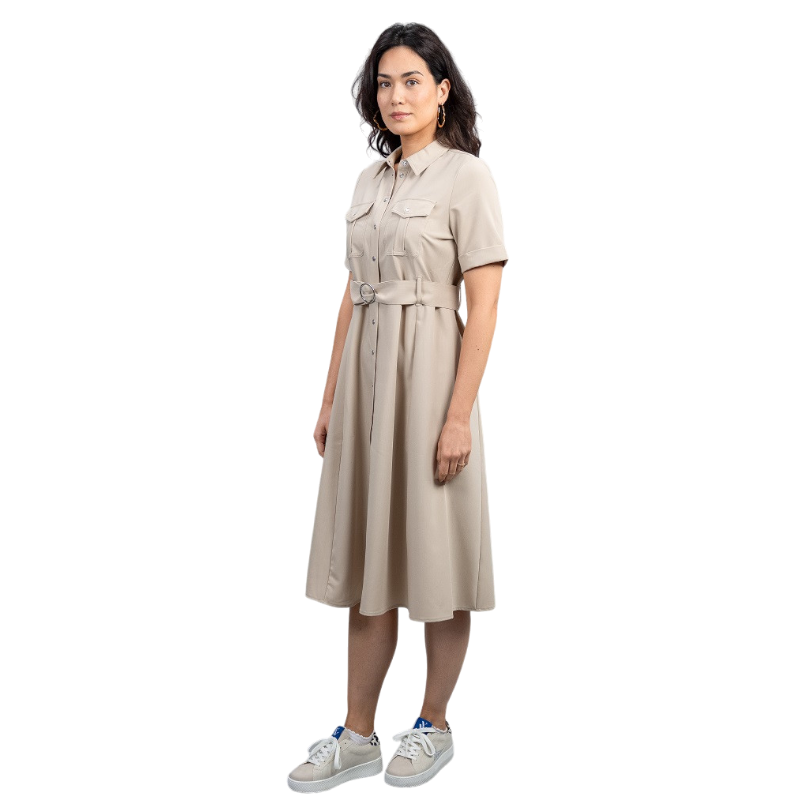 Harcour - Robe femme Disca latte | - Ohlala