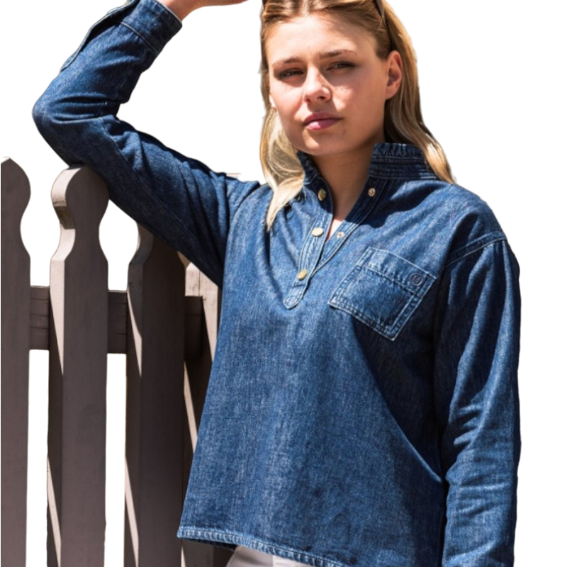 Harcour - Blouse manches longues femme Blissy jean