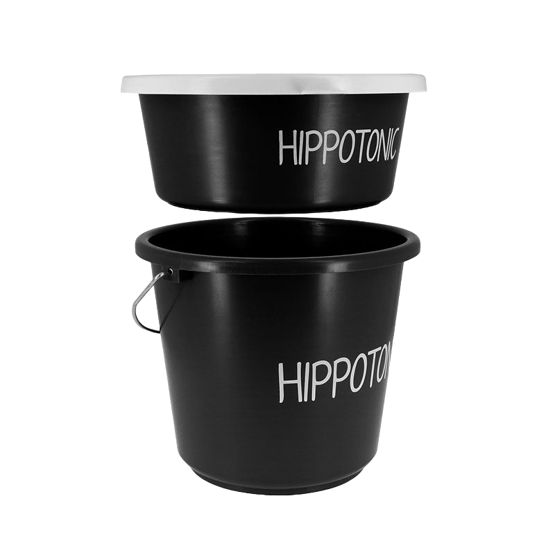 Hippotonic - Black stable bowl 5L
