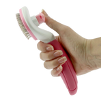 Hippotonic - Brosse toilettage Autonet rose | - Ohlala