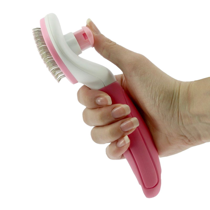 Hippotonic - Brosse toilettage Autonet rose | - Ohlala