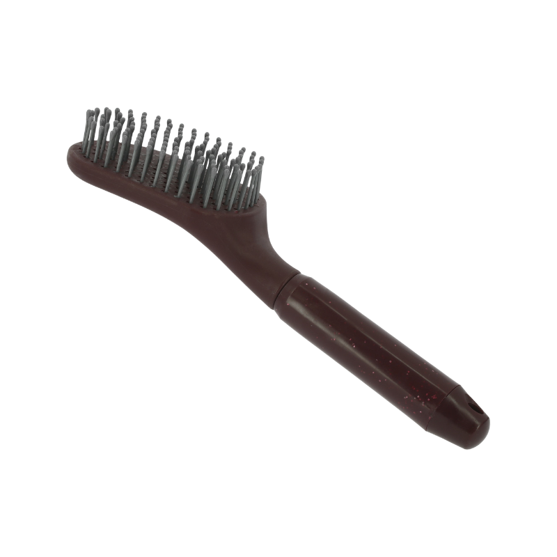 Hippotonic - Glittering burgundy bristle brush 