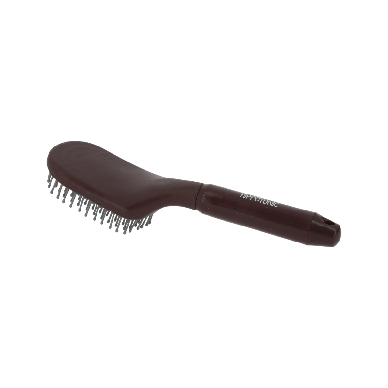 Hippotonic - Glittering burgundy bristle brush 