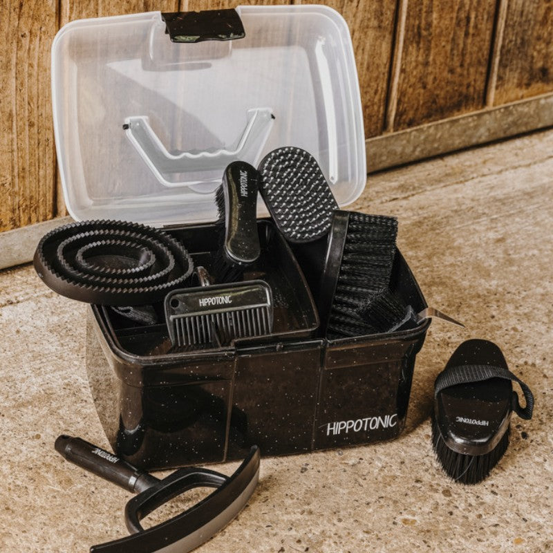 Hippotonic - Black glittery bristle comb 