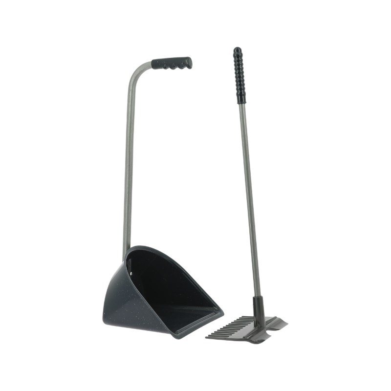 Hippotonic - Blue glittery shovel with rake for kids 