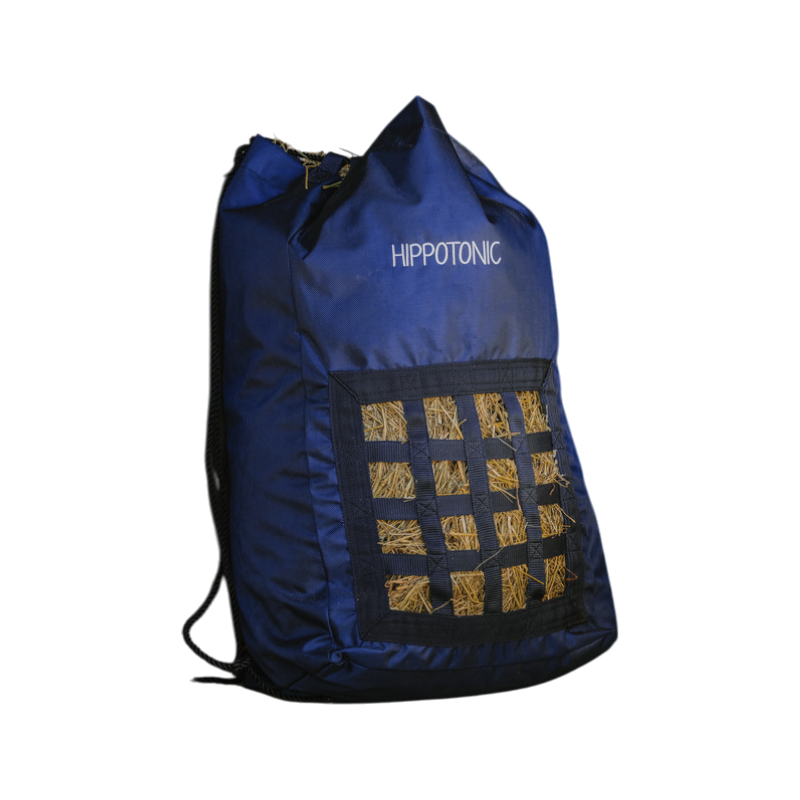 Hippotonic - Large rectangular hay bag in navy mesh 