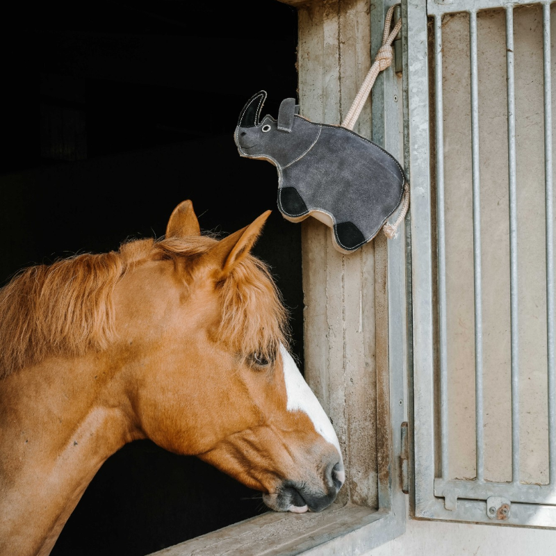 Hippotonic - Grijs neushoornspeeltje voor paarden