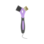 Hippotonic - 3-in-1 Metal Hoof Pick & Brush Purple | - Ohlala