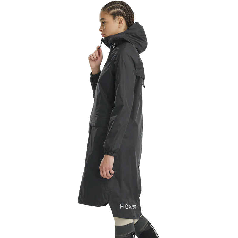 Horse Pilot - Blouson long imperméable femme Raintech noir