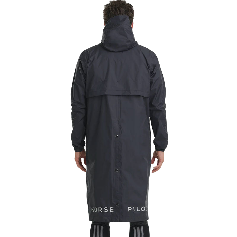 Horse Pilot - Blouson long imperméable homme Raintech noir