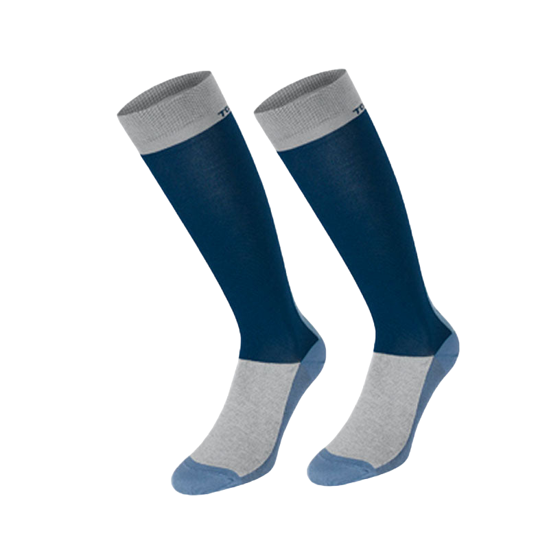 Horse Pilot - Light navy riding socks (x2)