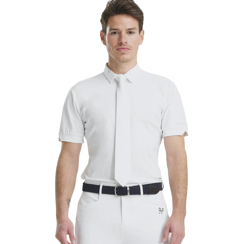 Horse Pilot - Aerolight men's short-sleeved shirt white