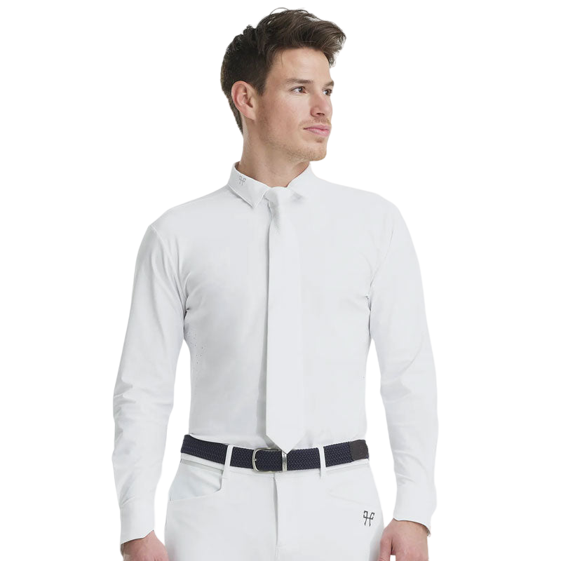 Horse Pilot - Men's long-sleeved shirt Aerolight white