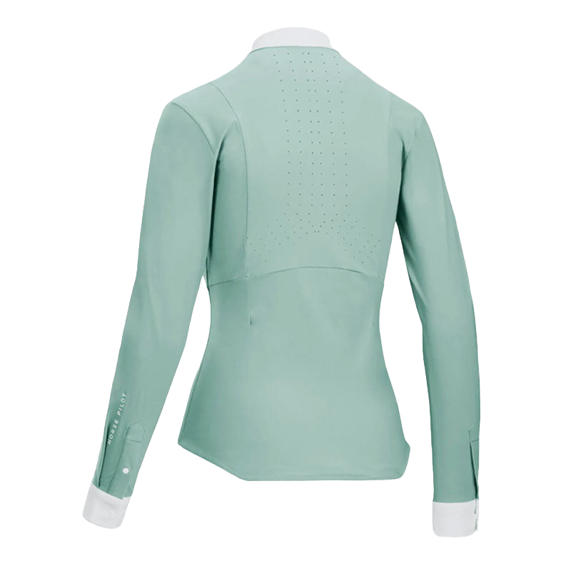 Horse Pilot - Women's long-sleeved shirt Aerolight sea green