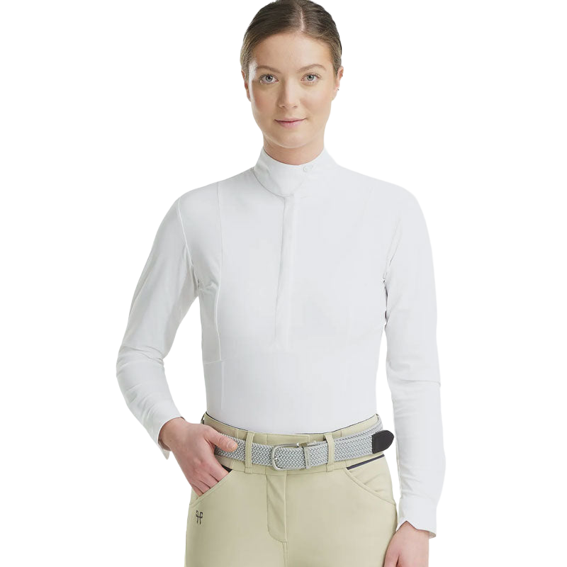 Horse Pilot - Monica white women's long-sleeved shirt