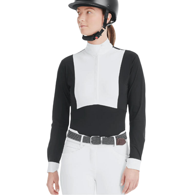 Horse Pilot - Monica black women's long-sleeved shirt