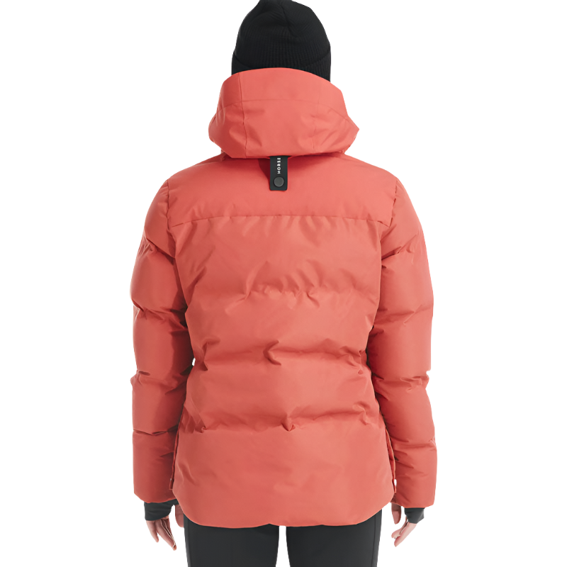 Horse Pilot - Women's long-sleeved down jacket Fahrenheit terracotta