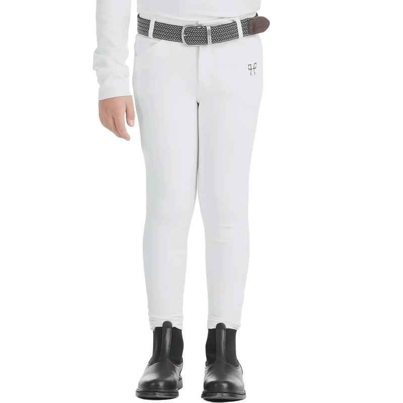 Horse Pilot - Boys' X-Design riding pants white