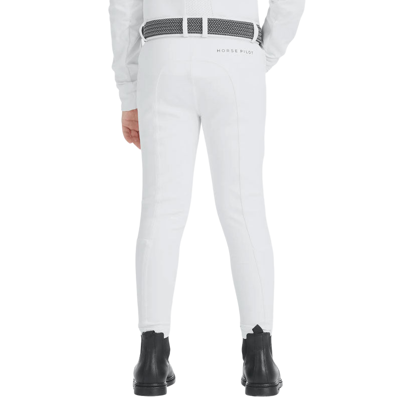 Horse Pilot - Boys' X-Design riding pants white