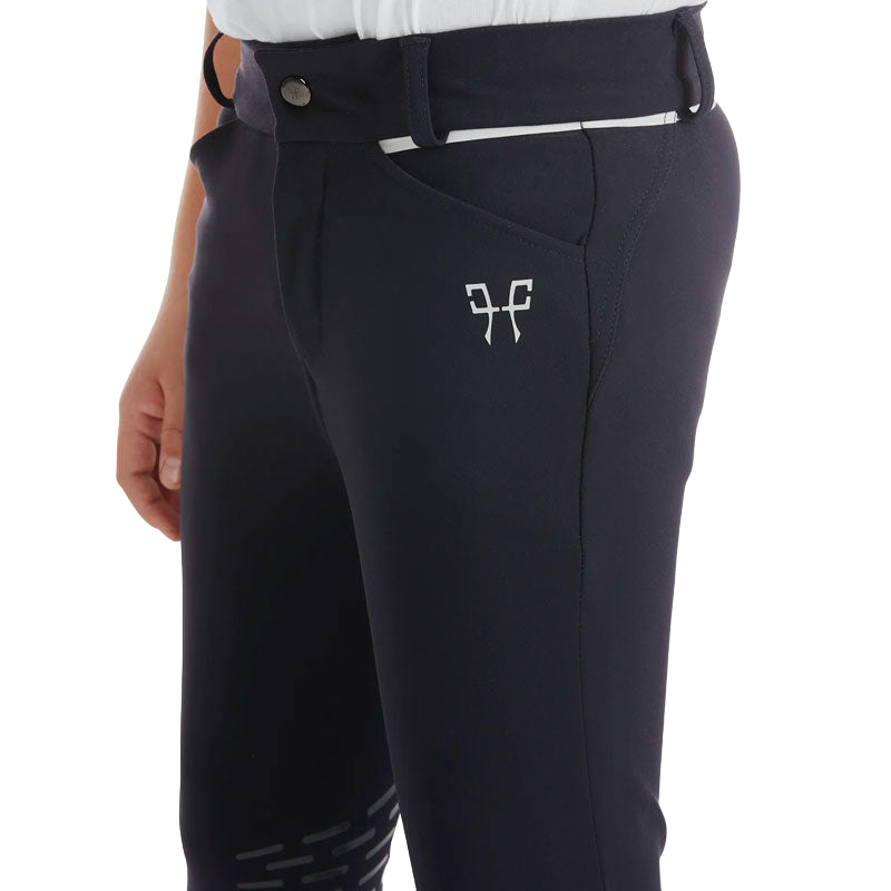 Horse Pilot - Pantalon d'équitation garçon X-Design bleu nuit