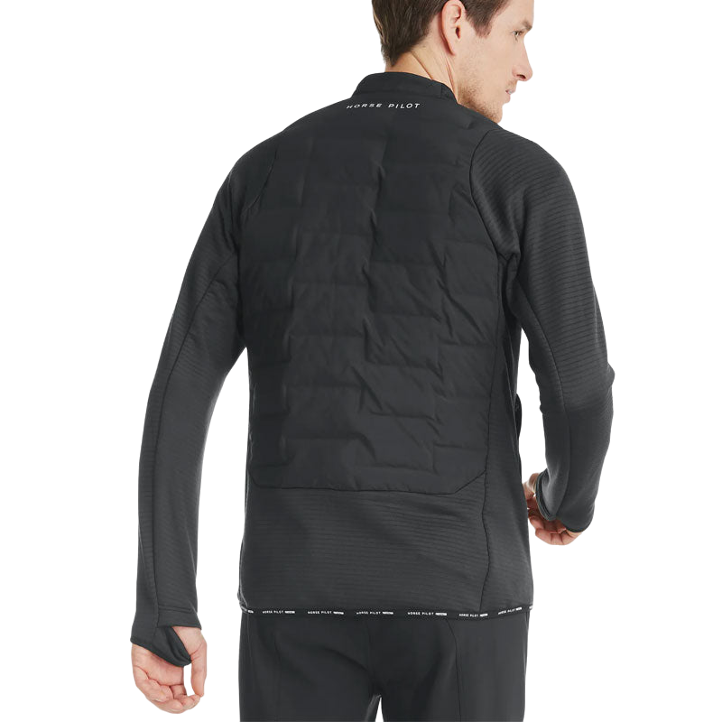 Horse Pilot - Storm men's long-sleeved quilted jacket black