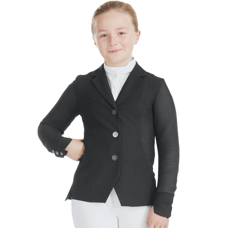 Horse Pilot - Girls' black Aeromesh competition jacket