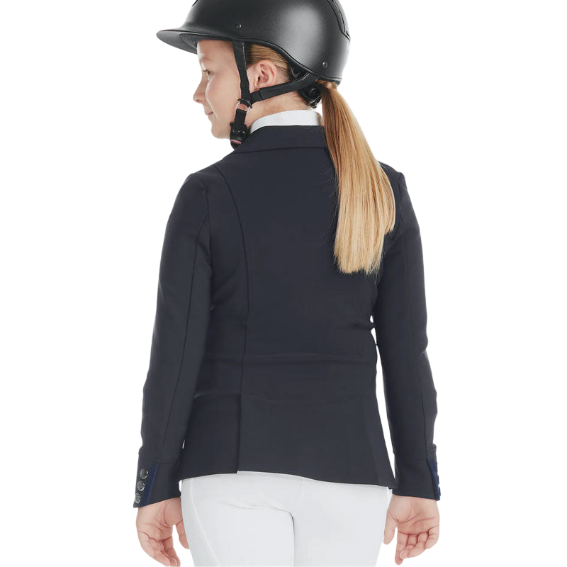 Horse Pilot - Veste de concours fille Aerotech bleu nuit