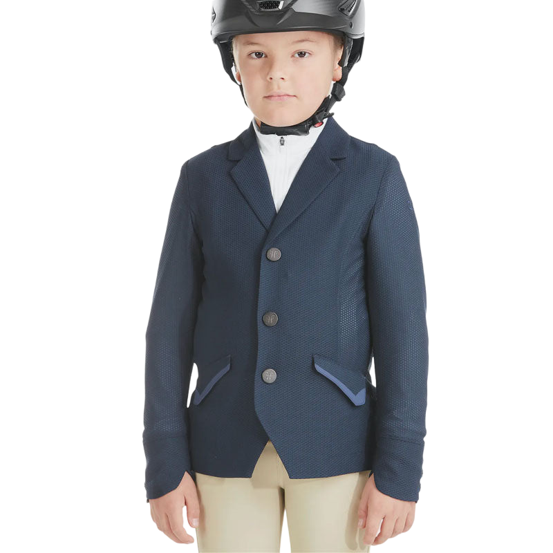 Horse Pilot - Veste de concours garçon Aeromesh marine