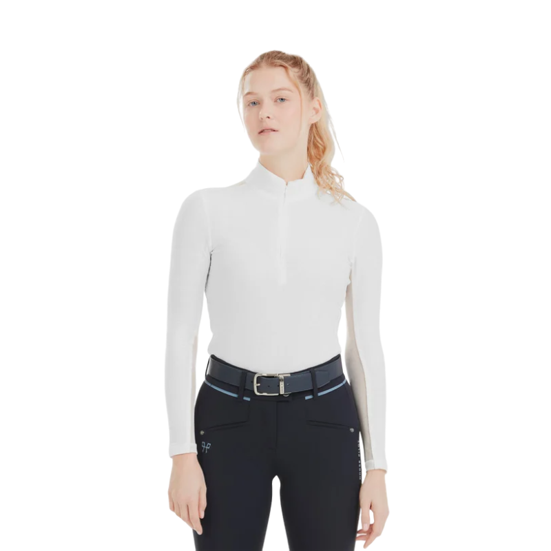 Horse Pilot - Baselayer anti-uv femme Suntech blanc